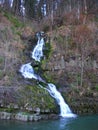 Ukraine. Carpathian mountains. Waterfall. Royalty Free Stock Photo