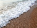 Ukraine. Crimea. Waves on Black sea Royalty Free Stock Photo