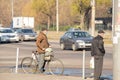 Ukraine, Dnipro - April 07, 2020. People of the city of Dnieper during the quarantine in the morning on the street, failure to
