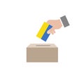 Ukraine elections ballot box Royalty Free Stock Photo