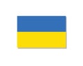 Ukraine Flag Flat Icon Unity Peace Humanity Harmony Patriotism Solidarity Democracy Freedom Ukrainian Illustration