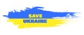 Ukraine flag Save Ukraine, concept vector illustration. Ukraine flag design. Abstract yellow-blue grunge background. Vector EPS 10 Royalty Free Stock Photo