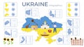 Ukraine Flat Infographics