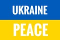 Ukraine Peace Freedom Flag Illustrations. Flags