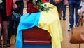 Ukraine. A Funerals Of Ukrainian Servicemen Killed During Russia& X27;s Invasion Of Ukraine. Soldier& X27;s Funeral