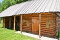 Ukraine granary in a village