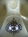 Ukraine, Hoshiv, convent of the Nativity of the Most Holy Mother, chandelier in the temple