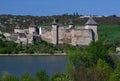 Ukraine, Hotinskaya fortress under the blue sky on May 3, 2015