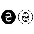 Ukraine hryvnia currency symbol icon