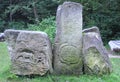 Ukraine, Ivano-Frankivsk Region, Yaremche, Dovbush Rocks, composition Serfdom