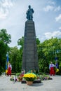 Ukraine, Kanev -May 23, 2021:Monument to Taras Shevchenko in Kanev on Tarasova Hill