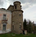 Ukraine, Khmilnyk, Palace of Count Ksido, the right tower of the palace