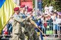 Ukraine, Kiev, August 24, 2018. Military parade dedicated to the Independence Day of Ukraine