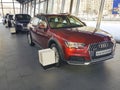 Ukraine Kiev February 25, 2018 lifestyle concept luxury modern brand presentation new cars in the Audi Motor Show