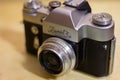Film camera Zenit-3M Royalty Free Stock Photo