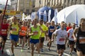 Ukraine, Kiev, Intersport Ukraine 10.09.2017 Marathon running race, people feet on road, sport, fitness and healthy Royalty Free Stock Photo