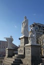 Ukraine. Kiev. Mikhailovsky square and The monument to Princess Olga, Apostle Andrew, Cyril and Methodius