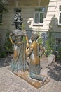 Ukraine. Kiev. Monument to the characters of the Comedy For two hares