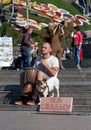 UKRAINE, KIEV - September 10,2013: The guy playing the djembe, c