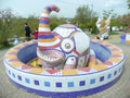 Ukraine, Kyiv, Landscape avenue, elephant fountain