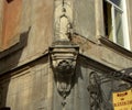 Ukraine, Lviv, Armenian Street, 13, sculpture of the Virgin on the wall of the house