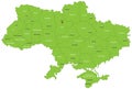 Ukraine map Royalty Free Stock Photo