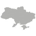 Ukraine Map - World Map International vector template with High detailed including black and grey outline color isolated Royalty Free Stock Photo