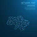 Ukraine network map.