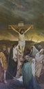 UKRAINE, ODESSA REGION, VILLAGE PETRODOLINSKOE Ã¢â¬â JULY, 03, 2014: Orthodox painting Crucifixion of Jesus Christ