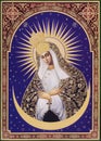 UKRAINE, ODESSA REGION, VILLAGE PETRODOLINSKOE Ã¢â¬â JUNE, 22, 2017: Orthodox icon of the Mother of God