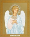 UKRAINE, ODESSA REGION, VILLAGE PETRODOLINSKOE Ã¢â¬â SEPTEMBER, 09, 2020: Orthodox icon of the Holy Guardian Angel