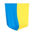 Ukraine pennant. National Ukrainian yellow blue tapestriy. Ukraine gobelin.