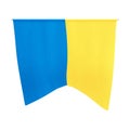 Ukraine pennant. National Ukrainian yellow blue tapestriy. Ukraine gobelin.