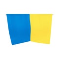 Ukraine pennant. National Ukrainian yellow blue tapestriy. Ukraine gobelin.