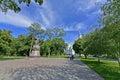 Poltava is a city in Ukraine. The monument to the hetman. Royalty Free Stock Photo