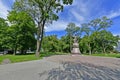 Poltava is a city in Ukraine. The monument to the hetman. Royalty Free Stock Photo