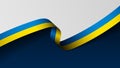 Ukraine ribbon flag background