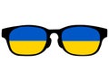 Ukraine Sun Glasses Flag Colors