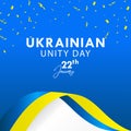 Ukraine Unity Day Vector Design For Banner Print and Greeting Background