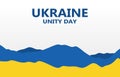 ukraine unity day with white background