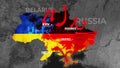 Ukraine war Animated conflict map of Russia invasion of Ukraine, the movement of troops. as of February 24, 2022, UHD 4K