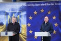 Ukrainean president Petro Poroshenko at inauguration of new moldovan ukrainian border Palanca