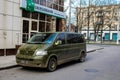 Ukrainian army military vehicle parked on the streets of Kherson, Ukraine - March 24, 2023