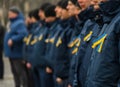 Ukrainian Army Yellow and blue ribbon