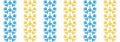Ukrainian blue and yellow stripes vector seamless pattern Royalty Free Stock Photo