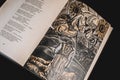 Ukrainian book of Ballads on a black background