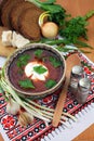Ukrainian borsch Royalty Free Stock Photo