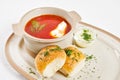 Ukrainian borsch Royalty Free Stock Photo