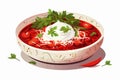 ukrainian borsch vector flat minimalistic isolated illustration