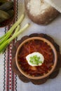 Ukrainian borshch Royalty Free Stock Photo